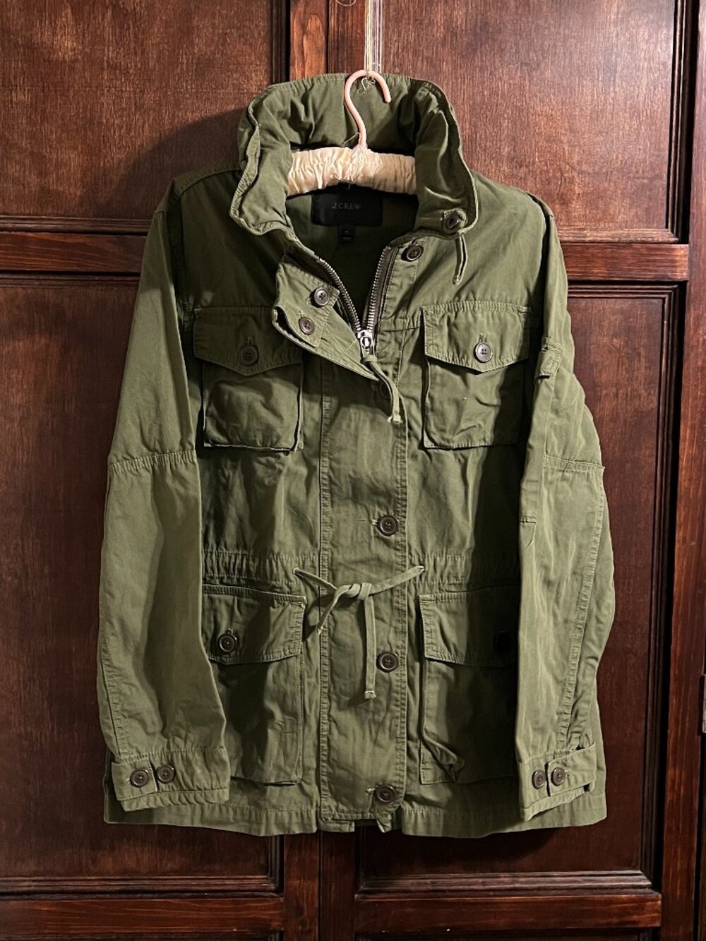J CREW FIELD MECHANIC JACKET ARMY GREEN COTTON